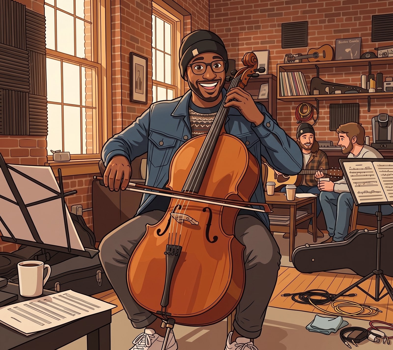 Playing Cello